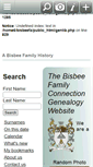 Mobile Screenshot of bisbeefamily.com